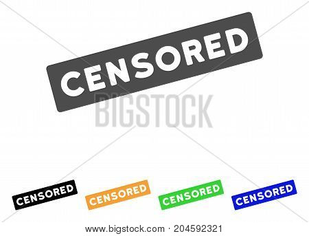 450x343 Censored Caption Icon Vector Illustrati