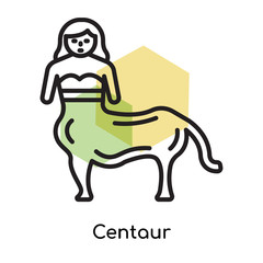 240x240 Centaur Icon Vector Sign And Symbol Isolated On White Background
