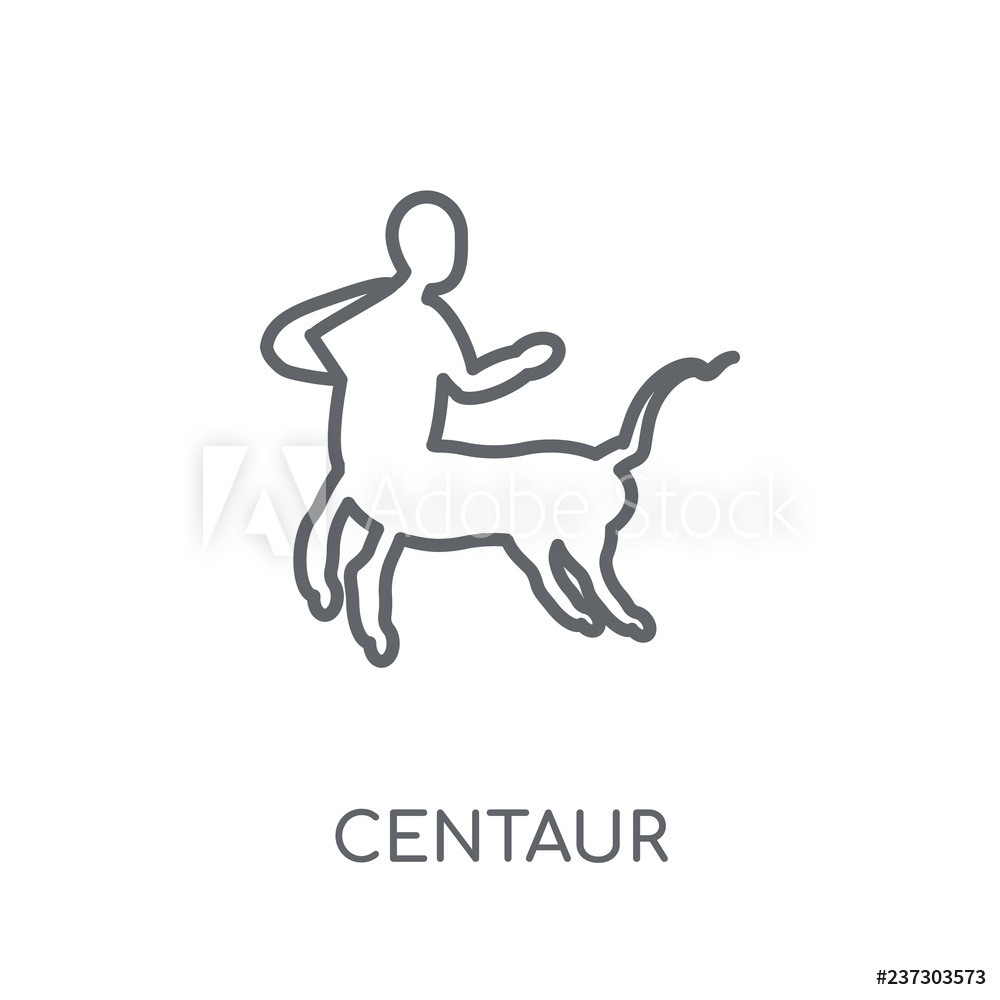 1000x1000 Photo Art Print Centaur Linear Icon Europosters