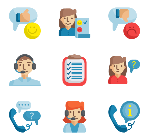 600x564 Call Center Icons