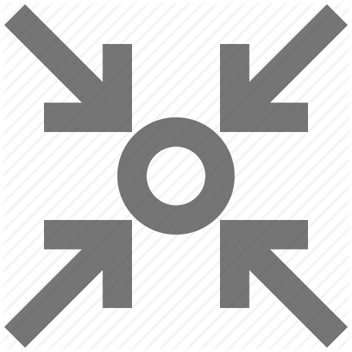 512x512 Action, Arrows, Center, Control, Design, Point, Tool, Zoom Out Icon