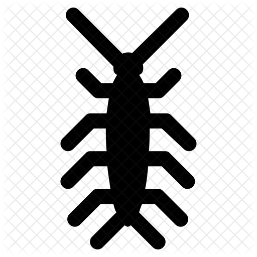 512x512 Centipede Icon Of Glyph Style