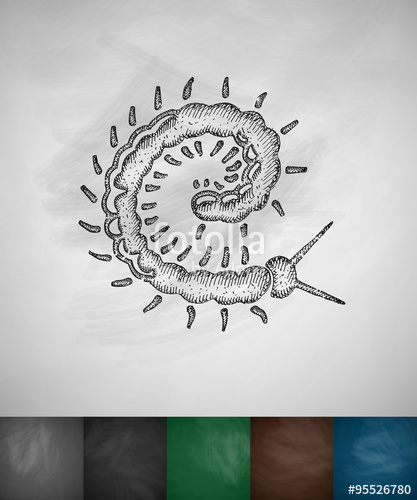 417x500 Centipede Icon Stock Image And Royalty Free Vector