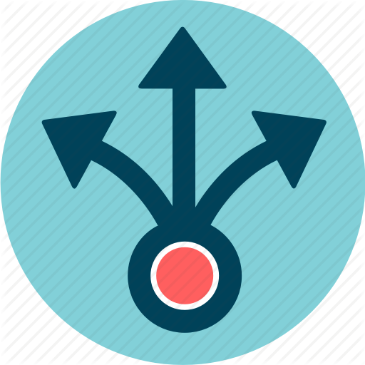 512x512 Allocation, Arrows, Central, Distribution, Parcel, Share, Spread Icon