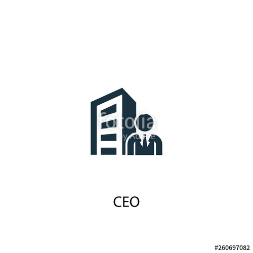 500x500 Ceo Icon Simple Element Illustration Ceo Concept Symbol Design