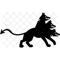 256x256 Cerberus Icon Of Glyph Style