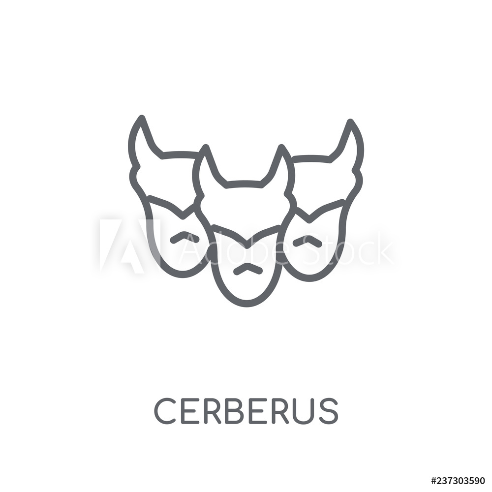 1000x1000 Photo Art Print Cerberus Linear Icon Europosters