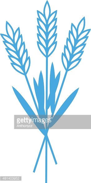 293x587 Blue Cereal Icon Stock Vectors