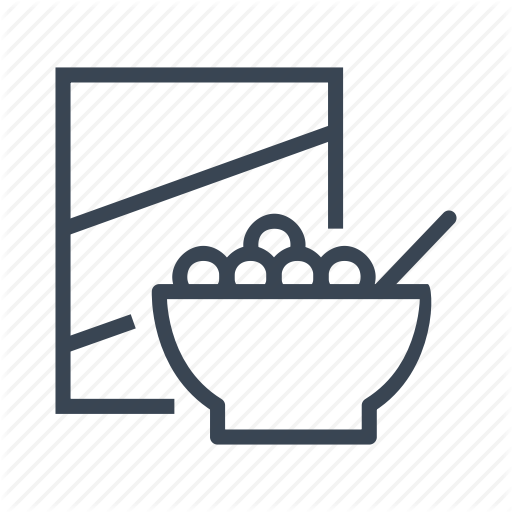 512x512 Bowl, Box, Breakfast, Cereal Icon