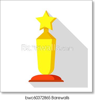 362x382 Award Ceremony Icon, Flat Style, Art Print Barewalls Posters