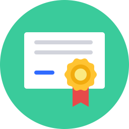 256x256 Certificate Icon Flat