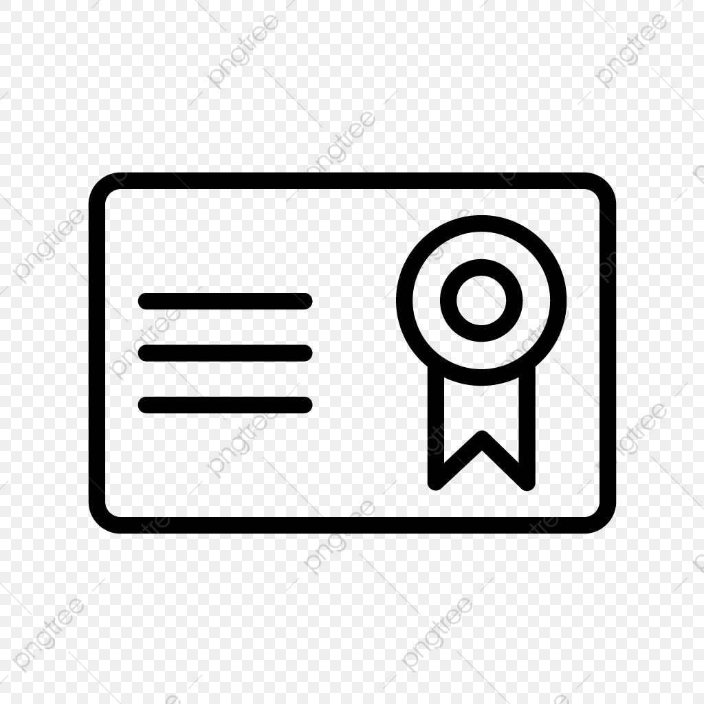 1024x1024 Vector Certificate Icon, Certification, Degree, Diploma Png