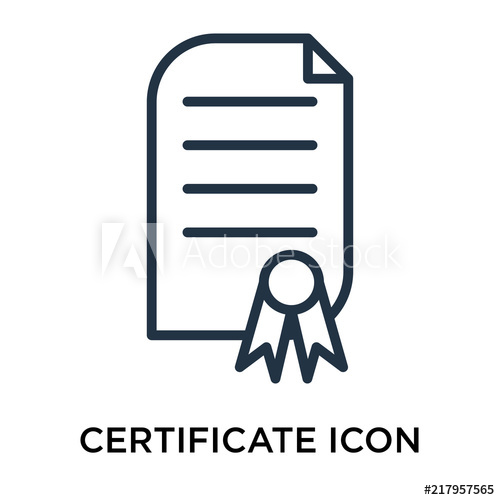 500x500 Certificate Icons Isolated On White Background Modern