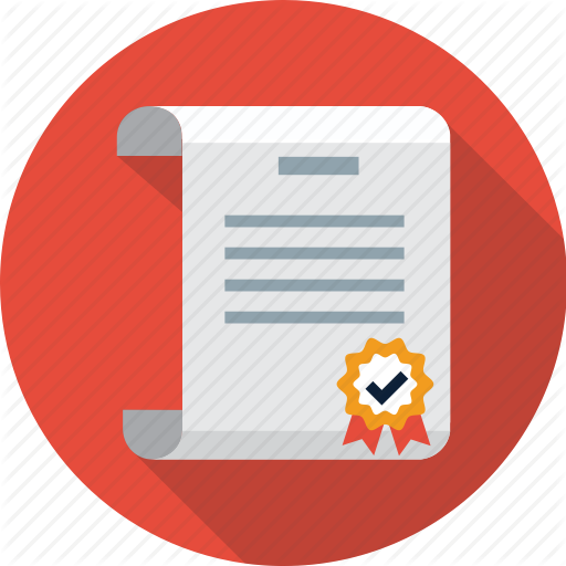512x512 Certificate, Diploma, Patent Icon