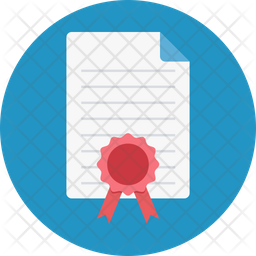 256x256 Certificate Icon Of Rounded Style
