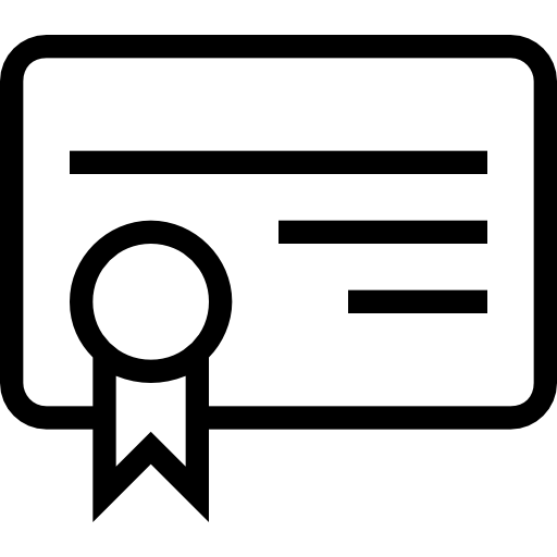 512x512 Certificate Of Education Outlined Symbol Icons Free Download