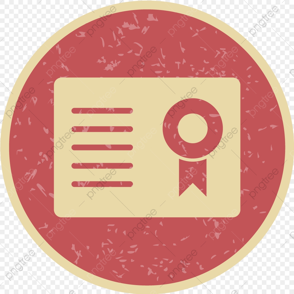 1024x1024 Vector Certificate Vector Icon, Certification Icon, Degree Icon
