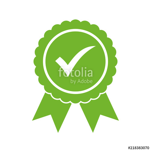 500x500 Approved Certified Icon Certified Seal Icon Stock Image