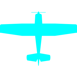 256x256 Free Aqua Cessna Icon