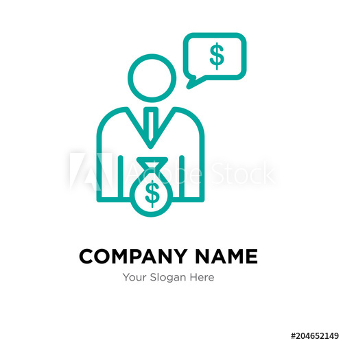 500x500 Cfo Company Logo Design Template, Colorful Vector Icon For Your