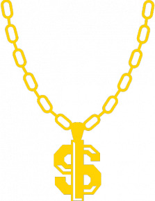 223x290 Thug Life Chain Dollar Sign Icons Png