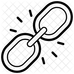 Chain Link Icon Of Line Style 256x256 Chain Link Icon Of Line Style