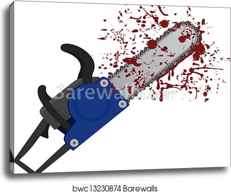 Chainsaw Icon, Canvas Print Barewalls Posters Prints 453x379 Chainsaw Icon, Canvas Print Barewalls Posters Prints