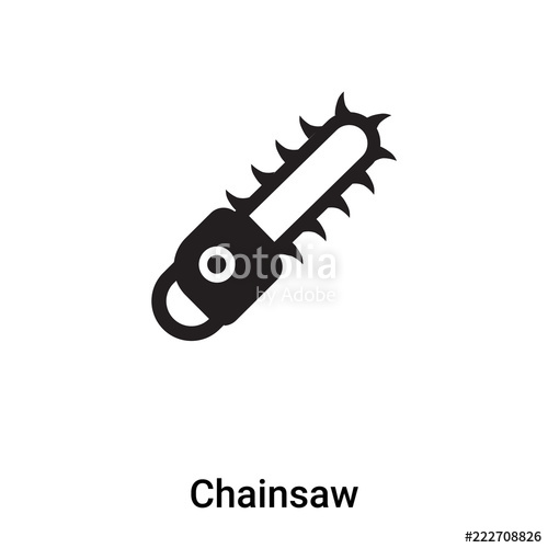 Chainsaw Icon Vector Isolated On White Background, Logo Concept 500x500 Chainsaw Icon Vector Isolated On White Background, Logo Concept