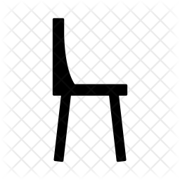 256x256 Chair Icon Of Glyph Style