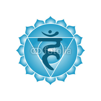 400x400 Vishuddha Chakra Icon Symbol Esoteric Yoga Indian Buddhism