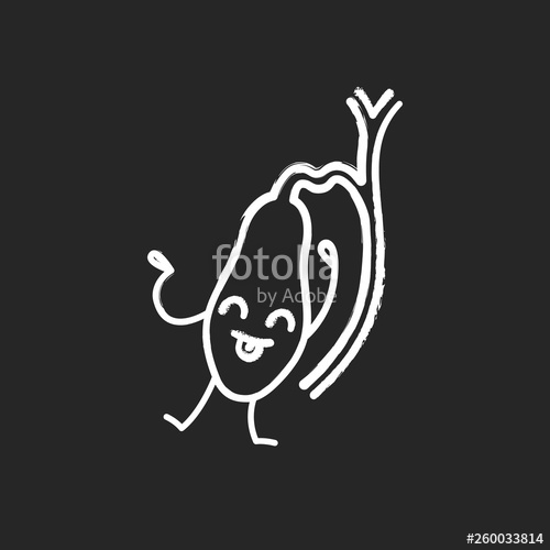 500x500 Happy Gallbladder Emoji Chalk Icon Stock Image And Royalty Free