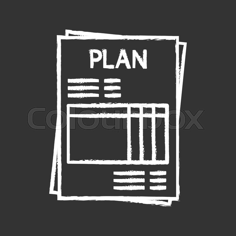 800x800 Audit Planning Chalk Icon Financial Stock Vector Colourbox