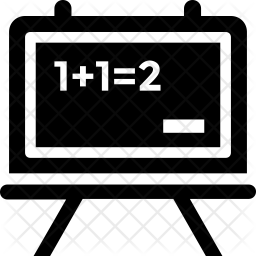 256x256 Chalkboard Icon Of Glyph Style