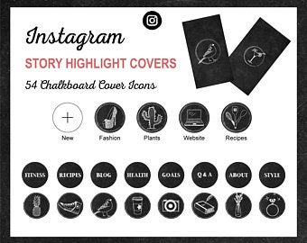 340x270 Chalkboard Icons Etsy