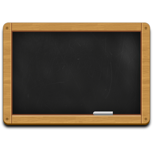 512x512 Wooden Black Chalkboard Icon
