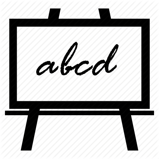 512x512 Blackboard, Chalkboard, Early Learning, Whiteboard Icon