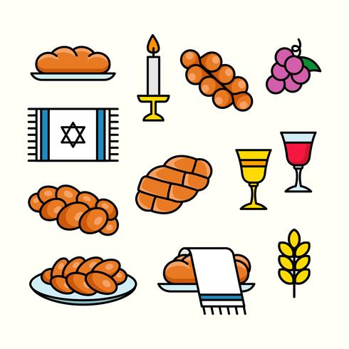 490x490 Challah Icon Vector Collection