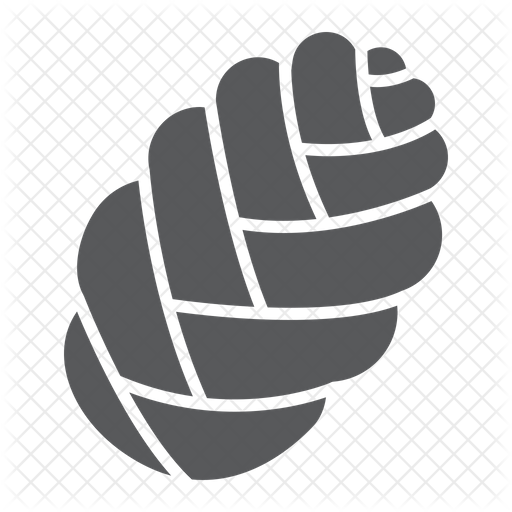512x512 Challah Icon Of Glyph Style