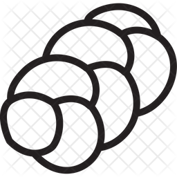 256x256 Challah Icon Of Line Style