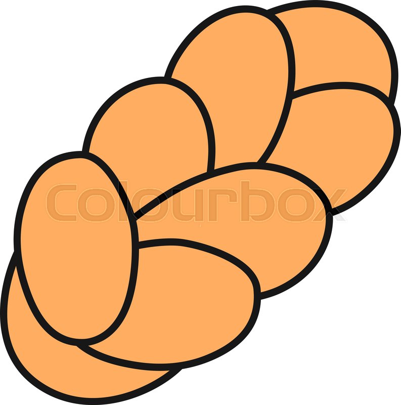 793x800 Challah Color Icon Holiday Jewish Stock Vector Colourbox