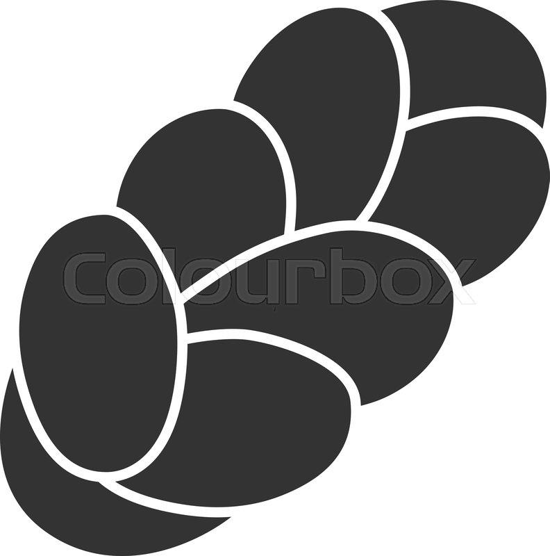 792x800 Challah Glyph Icon Holiday Jewish Stock Vector Colourbox