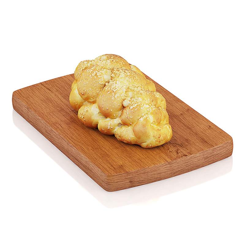 800x800 Challah Bread Model