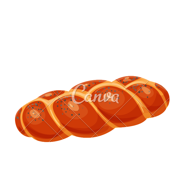 800x800 Challah Bread Icon Design