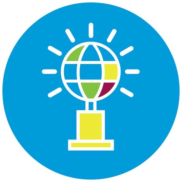 600x600 Data Challenge Icon Blue Background