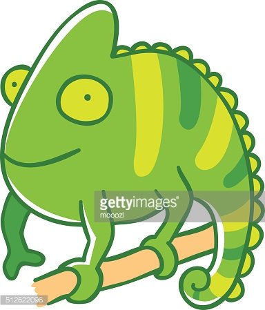 384x449 Chameleon Icon Premium Clipart