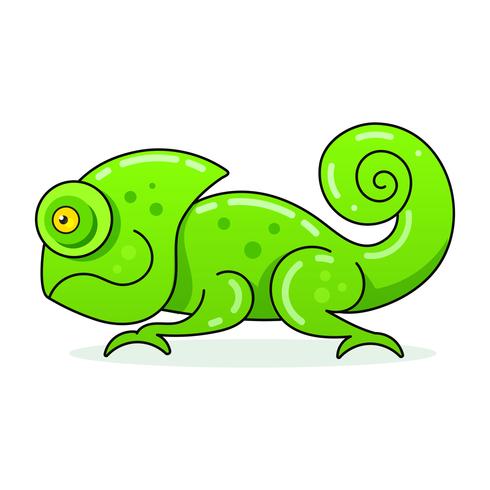 490x490 Chameleon Icon Cartoon Illustration Of Walking Chameleon