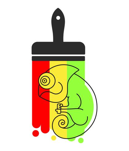 420x490 Chameleon Icon Cartoon Illustration Of Walking Chameleon Vector