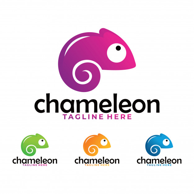 626x626 Chameleon Logo Icon Vector Premium Download