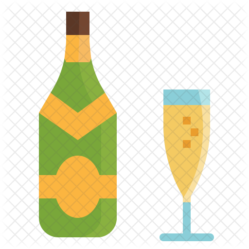 Champagne Bottle Icon Of Flat Style 512x512 Champagne Bottle Icon Of Flat Style