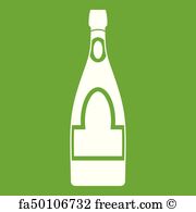 180x195 Free Art Print Of Bottle Of Champagne Icon Bottle Of Champagne